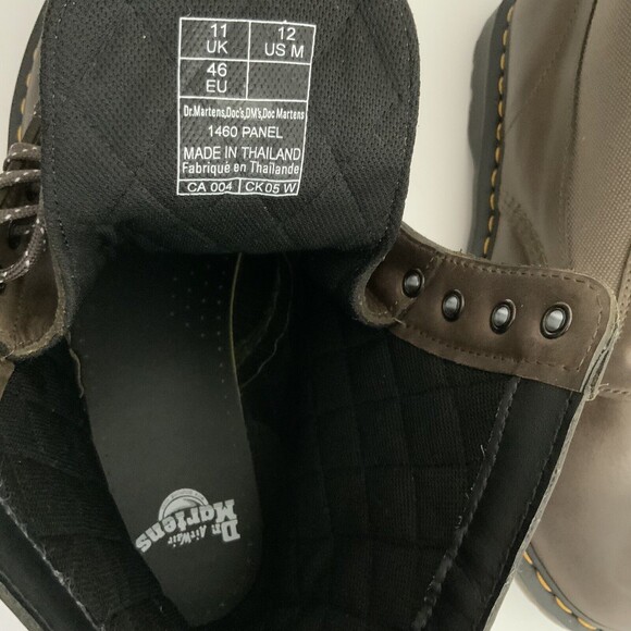 Dr. Martens 1460 Panel Leather Lace Up 8 Eye Boots Men Brown 12 main image 6